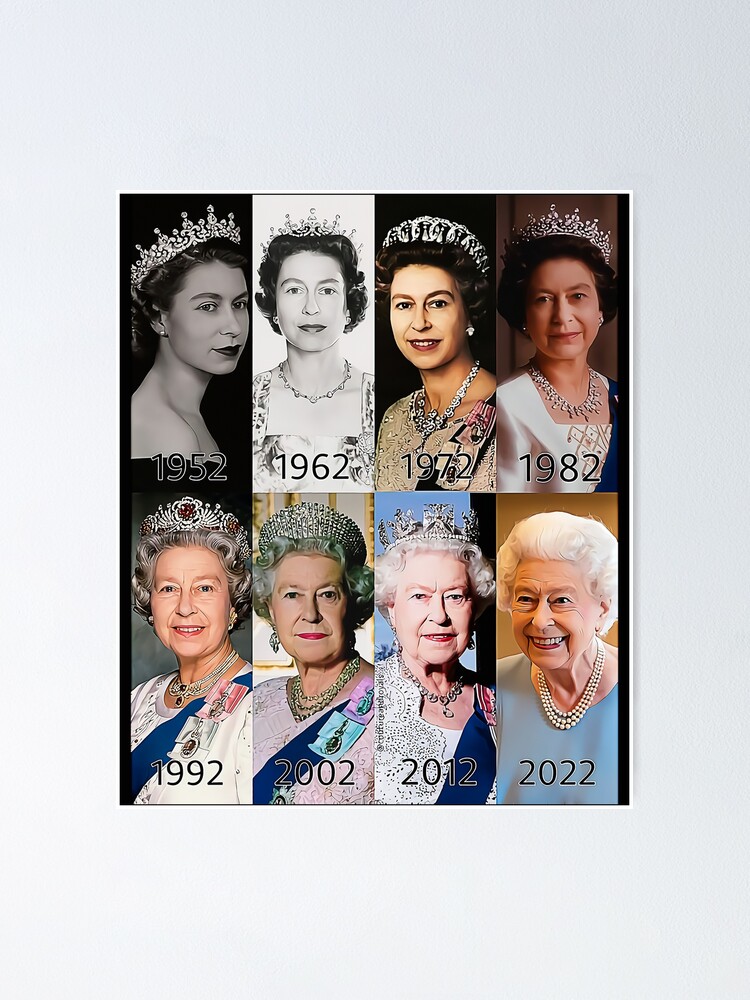 Póster «Celebración De Los 70 Años Del Jubileo De Platino De Queens» De