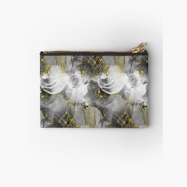 Item preview, Marble pattern with black, white and gold glitter  designed and sold by BeInTouch.