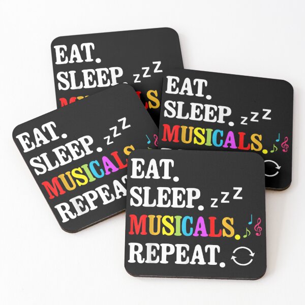 Item preview, Eat Sleep Musicals Repeat Actor Actress Theater Birthday designed and sold by Axelhellquis.
