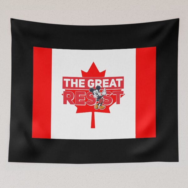 Item preview, THE GREAT RESIST CANADIAN FLAG designed and sold by GraffitiBomberZ.