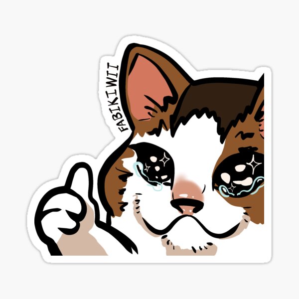 Cat Thumbs Up Stickers for Sale