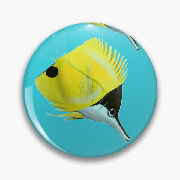 Item preview, Yellow Longnose Butterflyfish designed and sold by JeMiChi Art.
