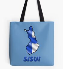 Sisu! - Finnish Flag Tote Bag