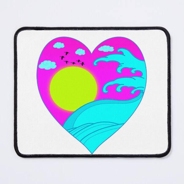 Item preview, heart, waves, sun, landscape designed and sold by magicmandy.