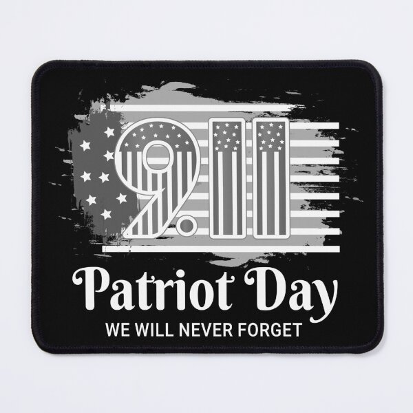 Item preview, A design featuring the American flag 9.11 Patriot Day in grey designed and sold by velisani.