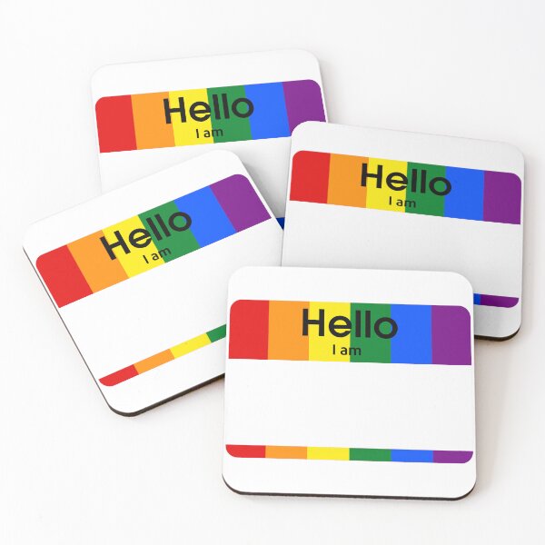 Item preview, Hello I Am PRIDE Blank Name Tag designed and sold by everything4eva.