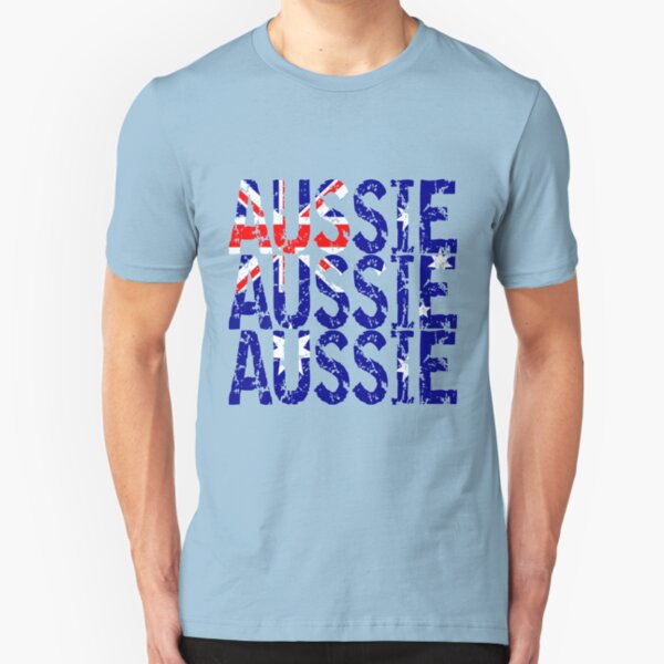 Aussie Aussie Aussie Flag Slim Fit T-Shirt