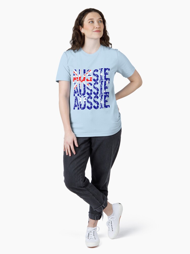 Thumbnail 4 of 7, Essential T-Shirt, Aussie Aussie Aussie Flag designed and sold by EthosWear.