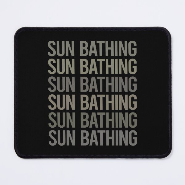 Item preview, Gray Text Art Sun Bathing Sunbathing Sunbathe designed and sold by TartSpiderWeb.