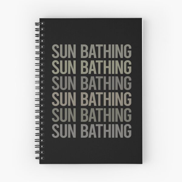 Item preview, Gray Text Art Sun Bathing Sunbathing Sunbathe designed and sold by TartSpiderWeb.