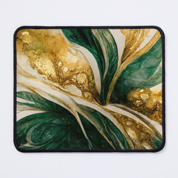Item preview, Golden emerald swirl designed and sold by marbleco.