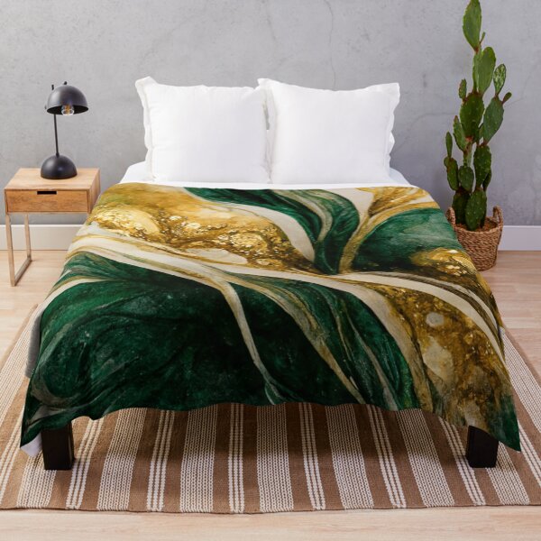 Item preview, Golden emerald swirl designed and sold by marbleco.