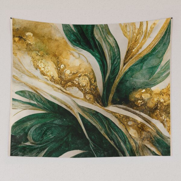 Item preview, Golden emerald swirl designed and sold by marbleco.