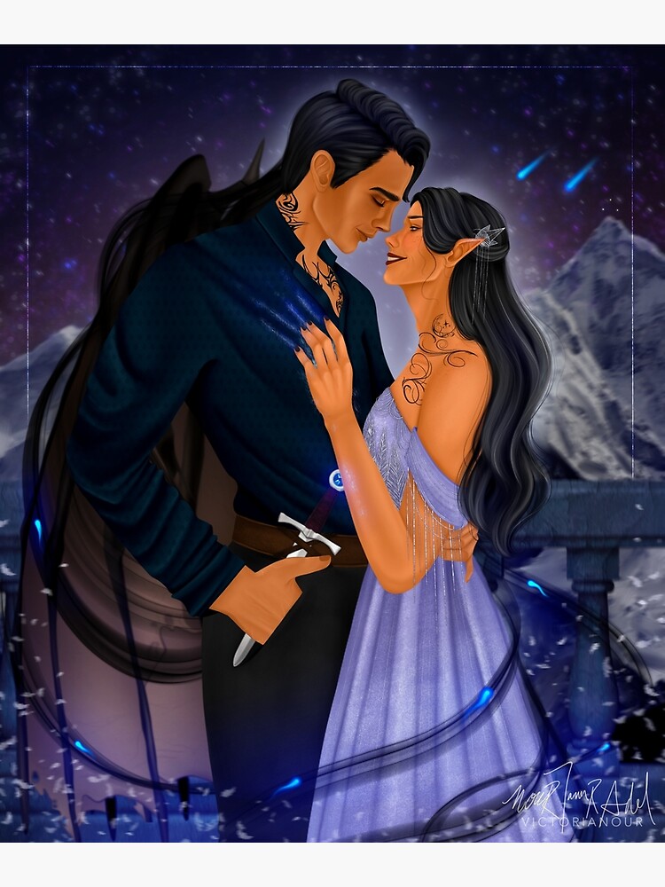 ACOTAR Winter Solstice Azriel and Elain Poster for Sale by LynleighSato