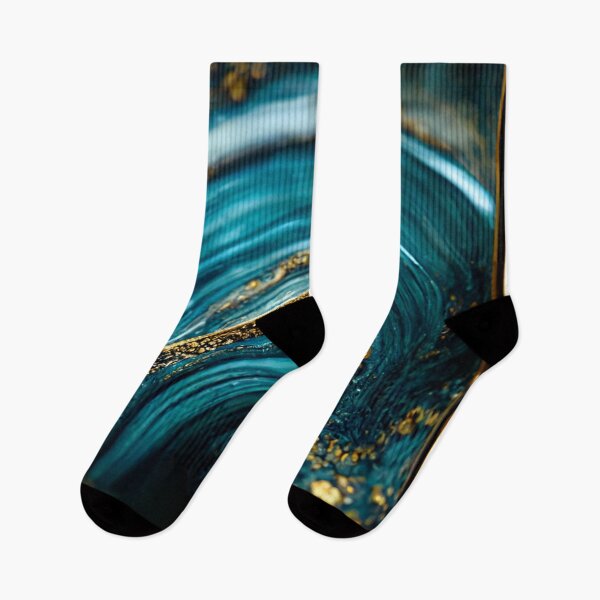 Item preview, Golden aqua swirl designed and sold by marbleco.