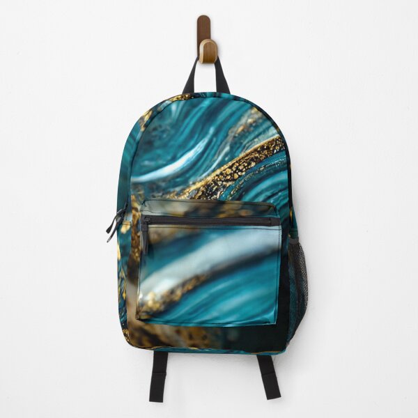 Item preview, Golden aqua swirl designed and sold by marbleco.