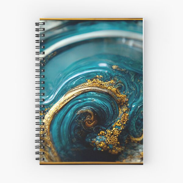 Item preview, Golden aqua swirl II designed and sold by marbleco.