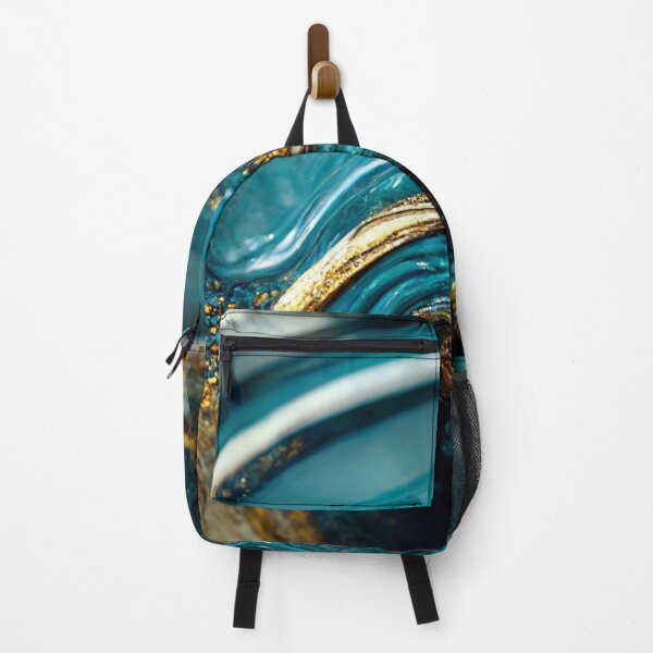 Item preview, Golden aqua swirl II designed and sold by marbleco.