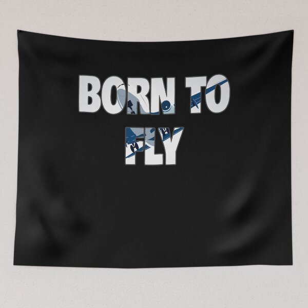 Item preview, Born To Fly Word Art Lettering Aviation Pilot Flying Airplane Aircraft Gift designed and sold by Countrysmart.