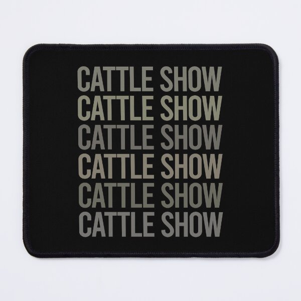 Item preview, Gray Text Art Cattle Show designed and sold by TartSpiderWeb.