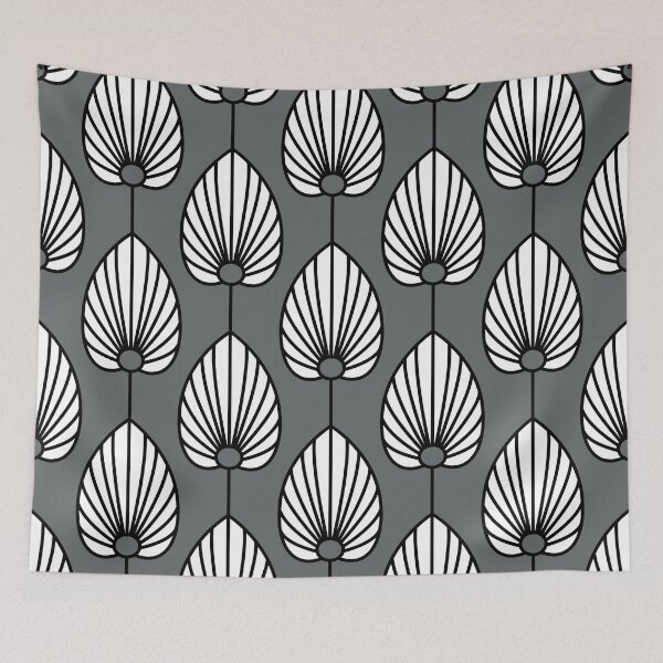 Item preview, Art Deco Pattern no 38 - Black and White Motif Vintage designed and sold by Millusti.