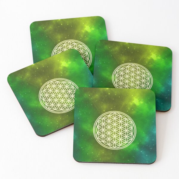 Item preview, Flower of life | Sacred Geometry | Green Nebula designed and sold by ghost888.