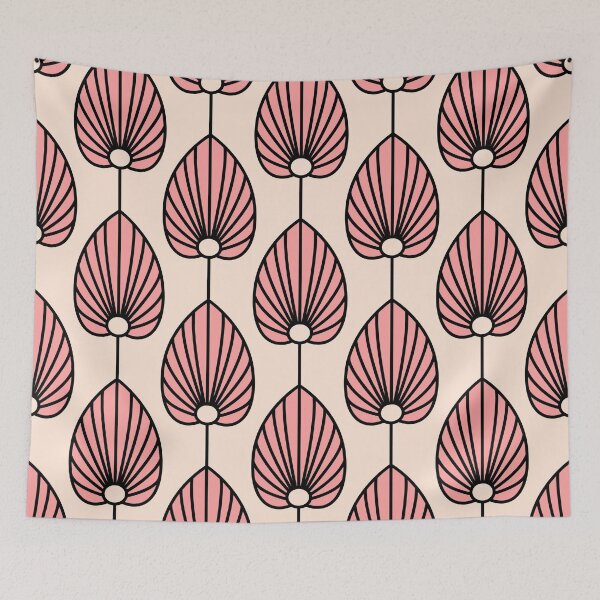 Item preview, Art Deco Pattern no 38 - Pink Pattern Vintage Motif designed and sold by Millusti.