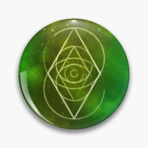 Item preview, Vesica Piscis | Sacred Geometry | Green Nebula designed and sold by ghost888.