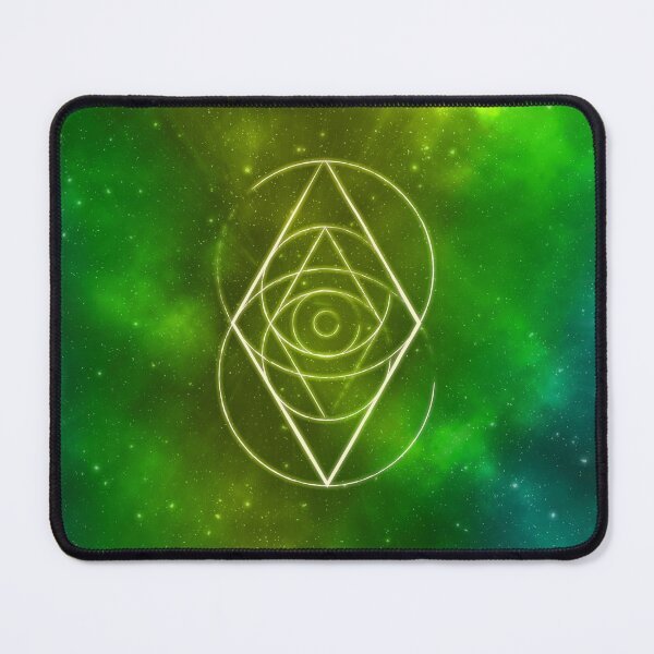 Item preview, Vesica Piscis | Sacred Geometry | Green Nebula designed and sold by ghost888.