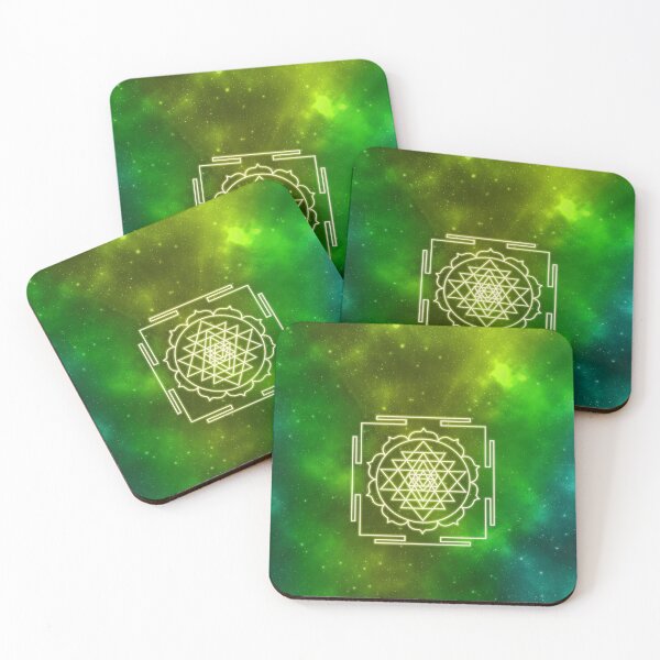 Item preview, Sri Yantra | Sacred Geometry | Green Nebula designed and sold by ghost888.