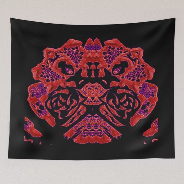 Item preview, HALLOWEEN ABSTRACT FLOWERS ROSES TATTOO SKULL MUSIC POSITIVE DEATH. designed and sold by Ralek.