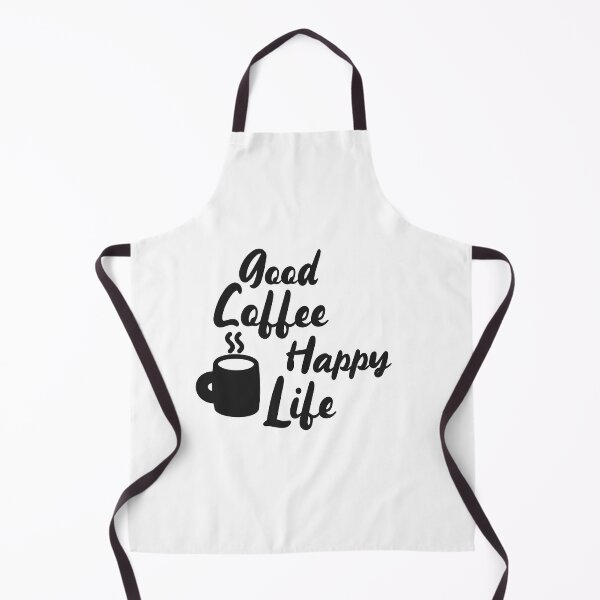 Item preview, Cool Good Coffee Happy Life Quote in Black Ink Font | Good Coffee Happy Life designed and sold by RiciPaneto.