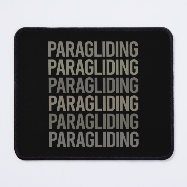 Item preview, Gray Text Art Paragliding Paraglide Paraglider designed and sold by TartSpiderWeb.