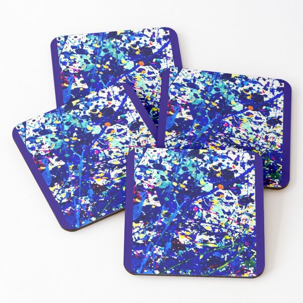 Item preview, Vibrant Blues Multicolored Paint Splatter  designed and sold by Grey Robinson.