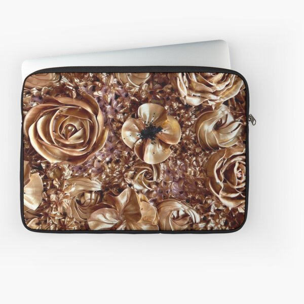 Item preview, Gold Art, Abstract Gold Floral Painting designed and sold by Dorsadaf M.