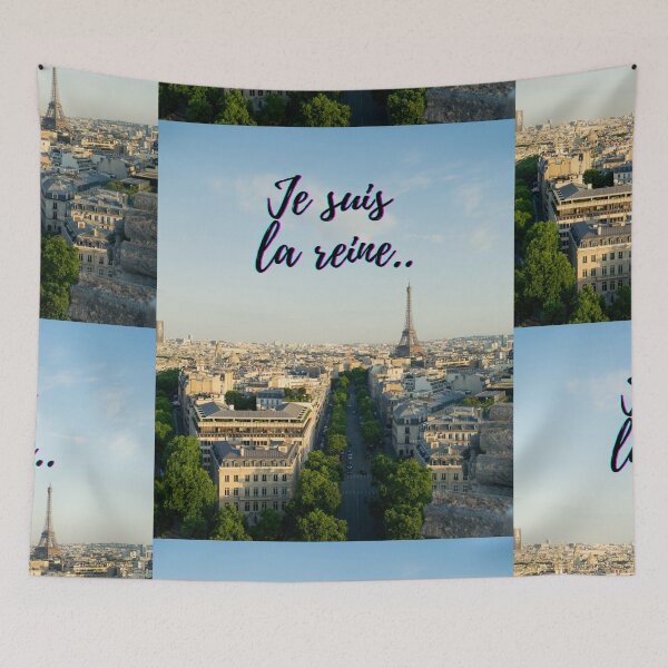 Item preview, I am the queen - popular french quotes theme gifts  designed and sold by RebelliousRosee.