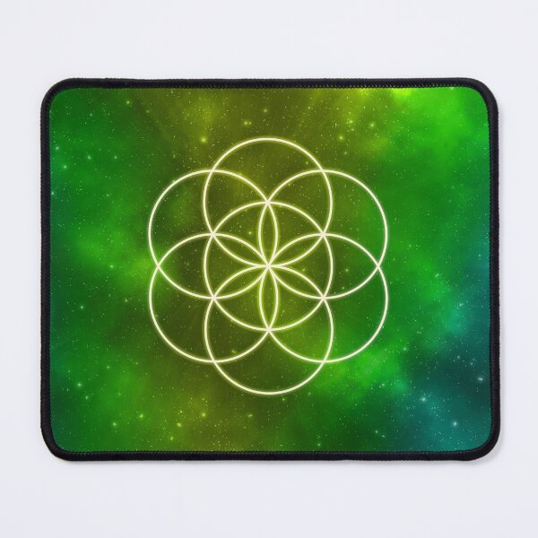 Item preview, Seed of Life | Sacred Geometry | Green Nebula designed and sold by ghost888.