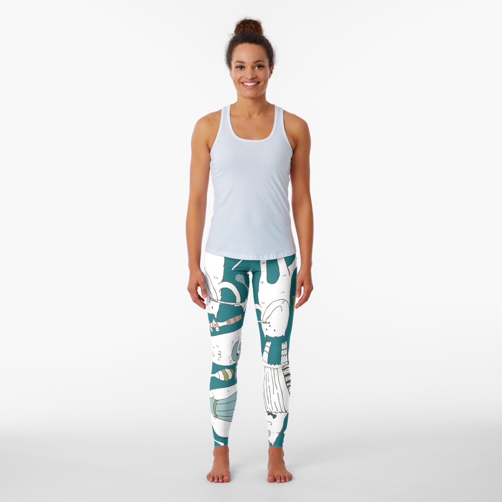 Vista previa del artículo con la obra «Leggings», diseñado y vendido por yokunen.
