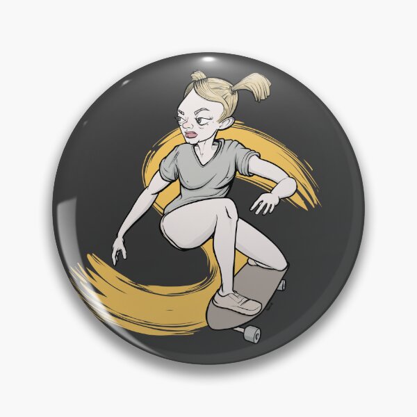 Item preview, Skateboarding girl designed and sold by motylanoga.