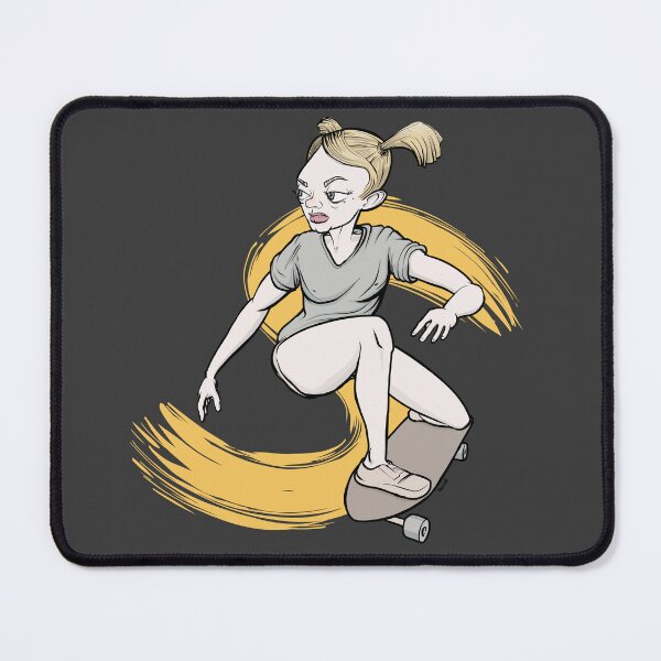 Item preview, Skateboarding girl designed and sold by motylanoga.