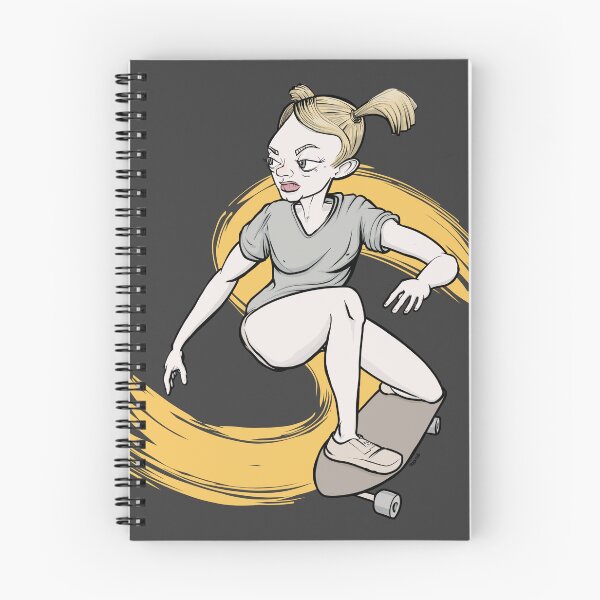 Item preview, Skateboarding girl designed and sold by motylanoga.