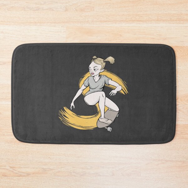 Item preview, Skateboarding girl designed and sold by motylanoga.