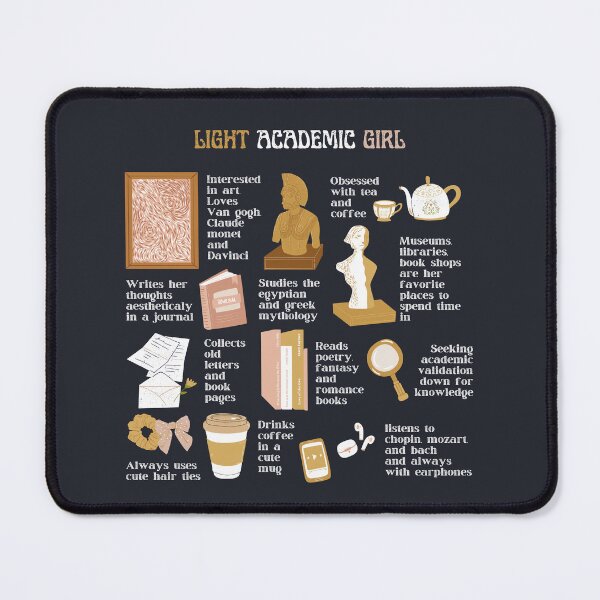 Item preview, Light academic girl - Dark background designed and sold by Athenasgirl.