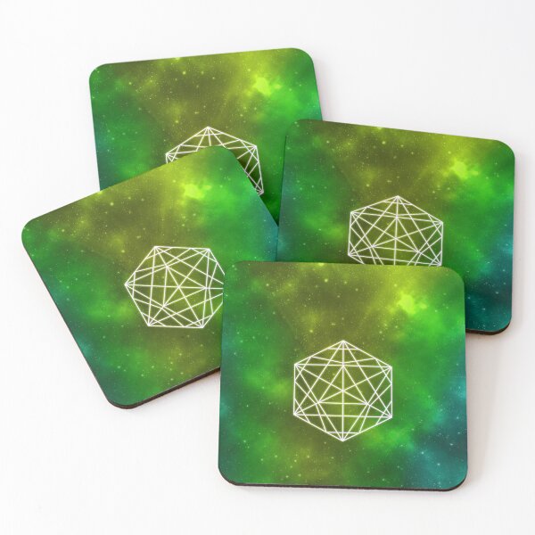 Item preview, Platonic Solid  | Sacred Geometry | Green Nebula designed and sold by ghost888.