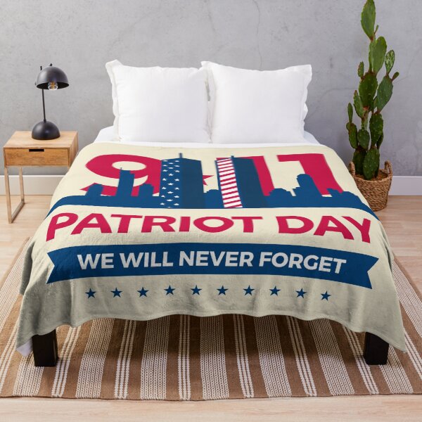 Item preview, A design featuring 911 and the Twin Towers with the words Patriot Day we will never forget designed and sold by velisani.