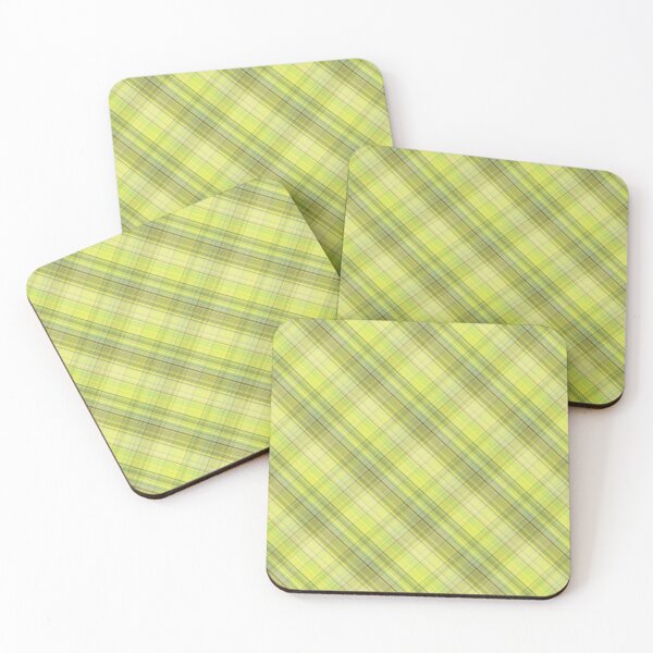 Item preview, yellow green clark plaid  designed and sold by Rawan Alghunmien.