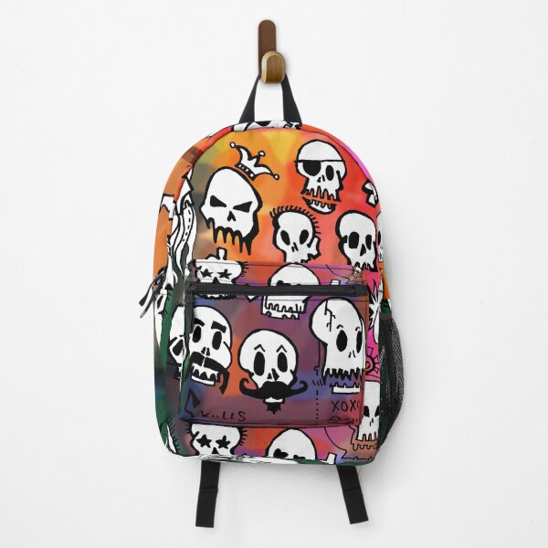 Item preview, SKULLS page 2022 with tie dye background designed and sold by Amy Chace.