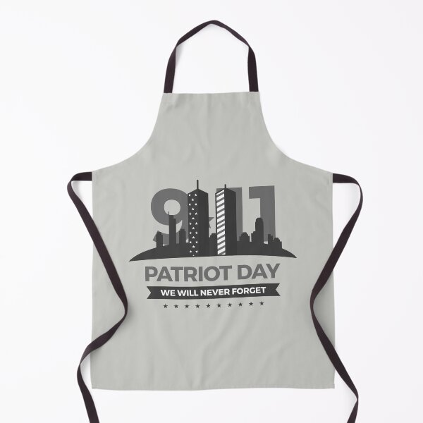 Item preview, A design with 911 and the Twin Towers in gray with the lettering Patriot Day we will never forget designed and sold by velisani.