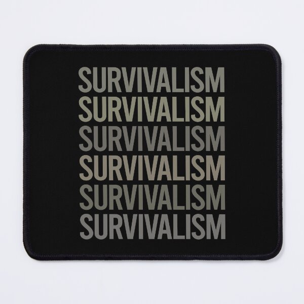 Item preview, Gray Text Art Survivalism Prepper Preppers Survival designed and sold by TartSpiderWeb.