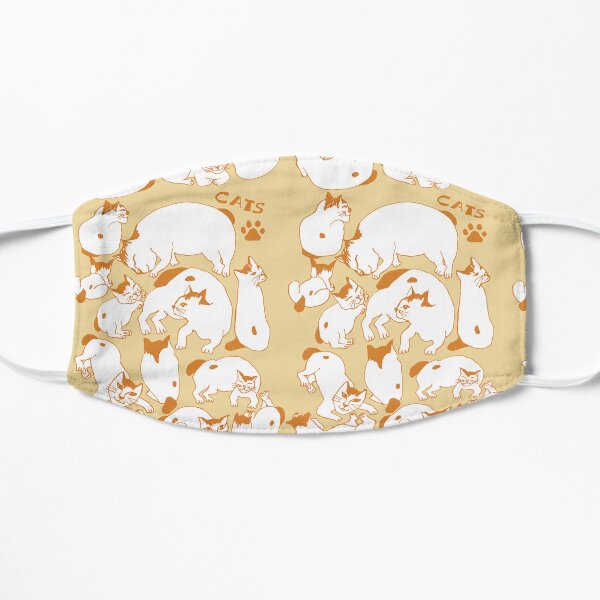 Playful Cats Flat Mask